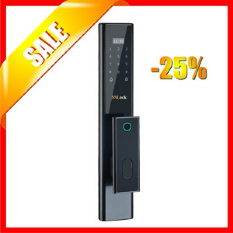 KHÓA CỬA ĐIỆN TỬ THÔNG MINH - KHÓA VÂN TAY SSLOCK E102-FACP