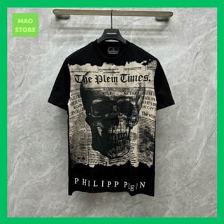  Áo Phông Nam Nữ Premium Cotton PP In Hoạ Tiết The Plein Times Đầu Lâu Logo .Áo Cộc Tay Siêu Cấp Dành Cho Anh Em Boy Phố 