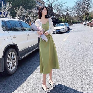 RN224_Rập giấy may đầm dây xoắn eo nữ
