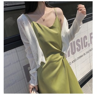 RN224_Rập giấy may đầm dây xoắn eo nữ