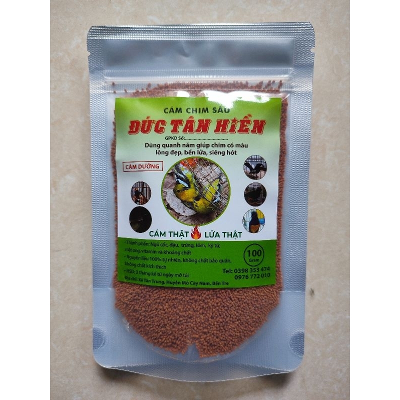 Cám chim sâu ĐỨC TÂN HIỀN dạng DƯỠNG HẠT