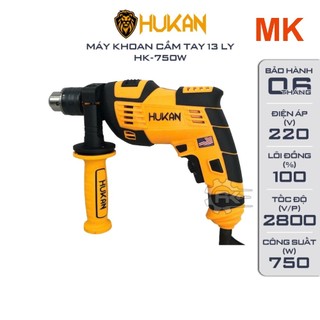 Máy khoan điện đầu 13mm Hukan HK-ID750W CS 750w bảo hành 6 tháng
