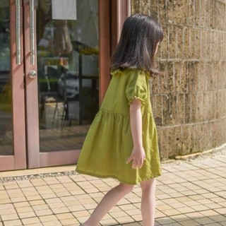 RN353_Rập giấy may đầm đôi cổ sen mẹ và bé