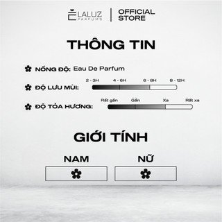 [LALUZ] Nước hoa nam Silver Blue hương thơm tươi mới, thanh lịch 10ml