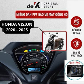 dán xe vision . miếng dán PPF bảo vệ mặt đồng hồ xe honda Vision 2020-2025 chống xước xe vision