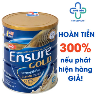 Sữa Ensure Gold bột có HMB YBG 800g Vani, ít ngọt - Hàng chính hãng