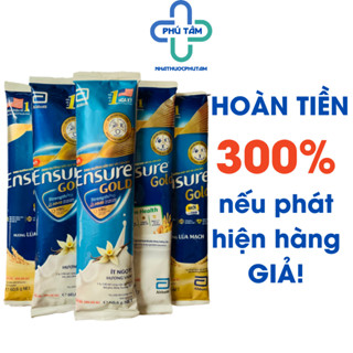 50 Gói Sữa Ensure gold hương Vani, ít ngọt, cà phê, hạnh nhân (ăn chay), lúa mạch 60.6g