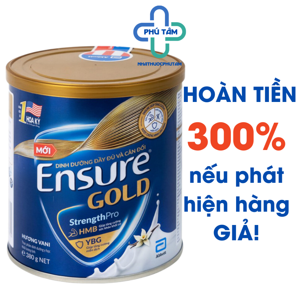 Sữa Ensure Gold bột có HMB 380/400g (Date mới) Hàng chính hãng