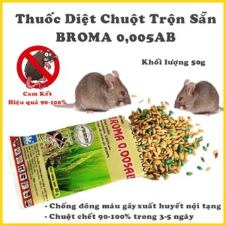 Combo 10 gói thuốc diệt chuột broma 0.005AB, thuốc trừ chuột trộn sẵn nhãn vàng thế hệ mới , hiệu quả cao