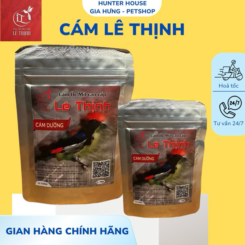 Lê Thịnh : Cám Dưỡng Chim Ốc Mít Cao Cấp Lê Thịnh - 100gr ( Cám Dưỡng )