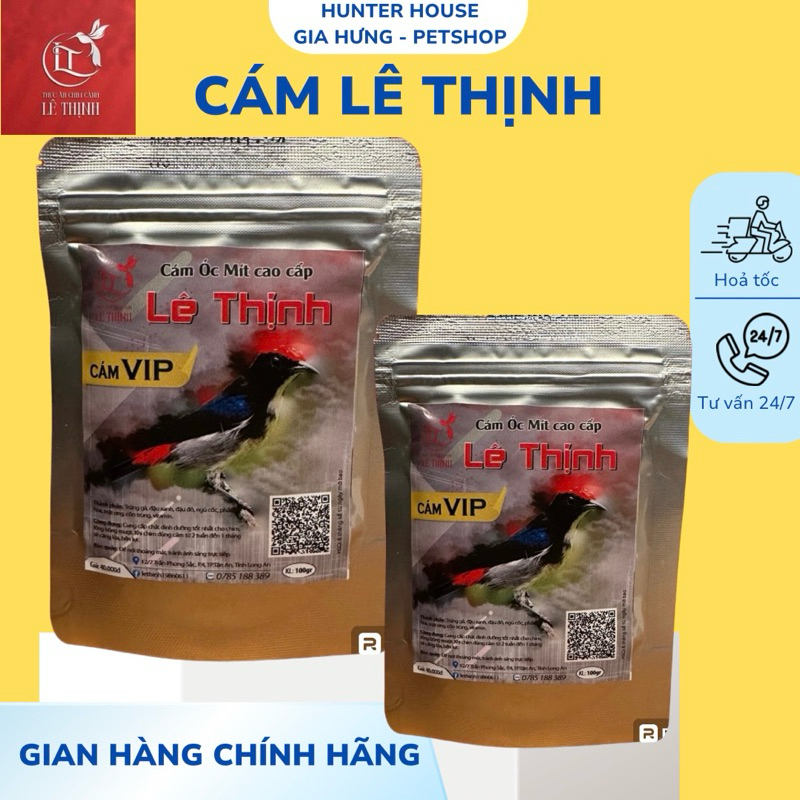 Lê Thịnh : Cám VIP Chim Ốc Mít Lê Thịnh - 100gr  ( Cám Vip )
