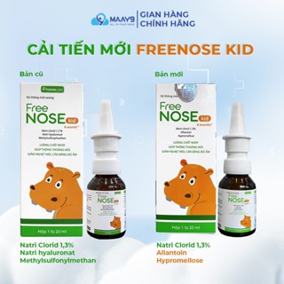 Xịt mũi Novocare Freenose nước muối ưu trương giảm ngạt mũi, chảy nước mũi, giảm sung huyết, duy trì độ ẩm mũi 20ml