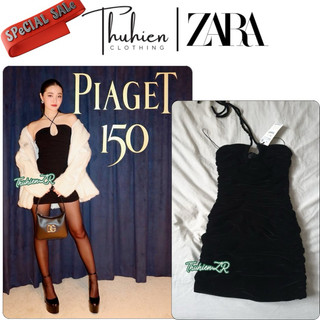 (Chính hãng size XS)Váy mini ZARA 7757/793/800 nhung đen phiên bản giới hạn(kèm ảnh thật)
