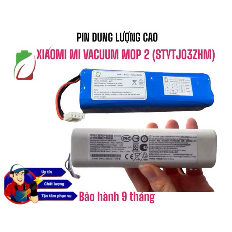PIN ROBOT HÚT BỤI XIAOMI  MI VACUUM MOP 2 ( DUNG LƯỢNG 7000MAH LG/SAMSUNG BH 9 THÁNG)