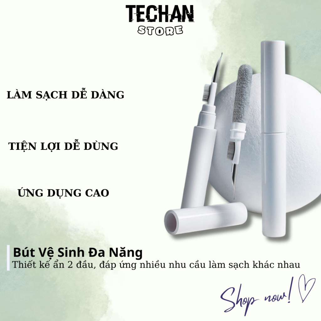 Bút Vệ Sinh Đa Năng Làm Sạch Cho Tai Nghe, Điện Thoại, Máy Ảnh... Phụ Kiện HKDOTI