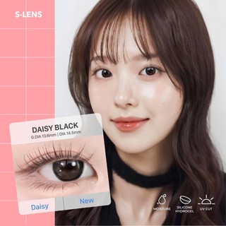 EYEIYAGI - Lens 3 THÁNG (1 CHIẾC) Daisy Black - Kính áp tròng Hàn Quốc Seoullens