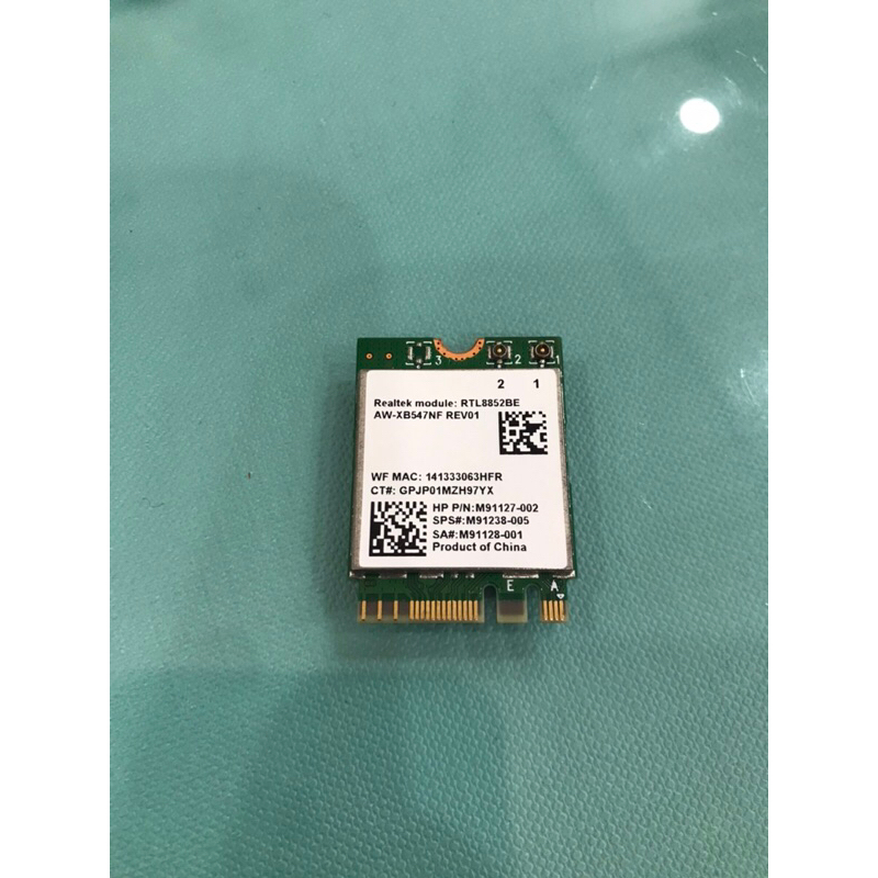Card Wifi RTL8852BE 8852BE 8852  Wifi 6 M91127-002 M91238-005 M91128-001 - AW-XB547NF - Wifi Laptop
