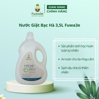 [Bạc Hà] Nước giặt Fuwa3e từ Enzyme sinh học 3L hương bạc hà chuyên dùng cho đồ lụa an toàn cho em bé