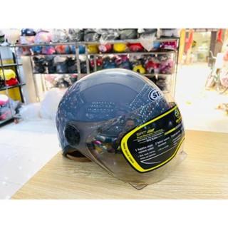 Mũ bảo hiểm nửa đầu có kính chống tia uv chính hãng STD hàng đạt chuẩn có tem QR bảo hành 12 tháng