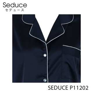 Bộ Đồ Ngủ Pijama Nữ Quần Dài Lụa Satin Seduce P11202