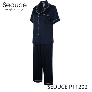Bộ Đồ Ngủ Pijama Nữ Quần Dài Lụa Satin Seduce P11202
