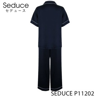 Bộ Đồ Ngủ Pijama Nữ Quần Dài Lụa Satin Seduce P11202