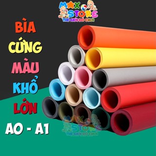 Bìa Giấy Màu Khổ Lớn A0 A1 Làm Đồ Thủ Công Đồ Trang Trí Nhà Cửa Lễ Tết Đẹp Lung Linh