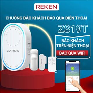 Chuông báo khách không dây qua điện thoại, Chuông cửa tự động báo khách qua wifi ZAROX ZS19T