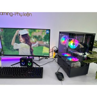 Bộ máy tính i5, Ram 16g VGA 1050ti kèm màn 24in chơi mượt game Liên minh, fifa 4, csgo đồ hoạ ngon