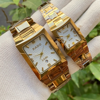 Đồng Hồ cặp đôi Nam Nữ R.D . Vỏ đá ceramic . Kính sapphire chống trầy xước . Chống nước tốt