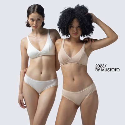 MUSTOTO COMBO 2 Áo Lót Nữ Bralette Bamboo Trơn Không Gọng Mút Mỏng Thoải Mái (MA3201)