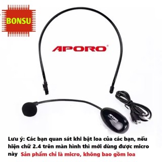  Micro không dây Aporo 2.4G dùng kết hợp với máy trợ giảng  Aporo T18 2.4G T21 2.4G 
