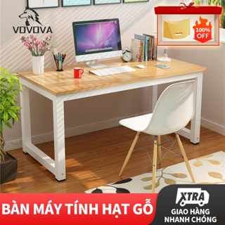 Bàn Làm Việc Gỗ Tự Nhiên VOVOVA 80x120cm Đa Năng Cho Máy Tính Làm Việc Học Tập Thiết Kế Hiện Đại