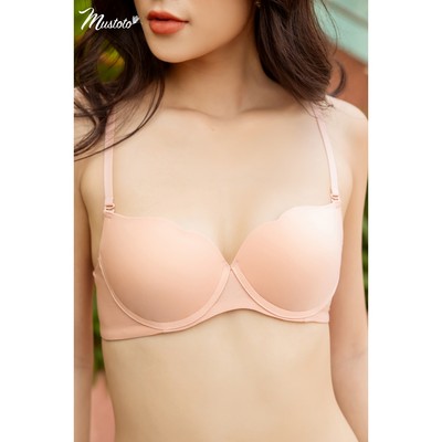 MUSTOTO Áo Lót Nữ Trơn Có Gọng Mút Dày 3cm Nâng Ngực (MA0502)