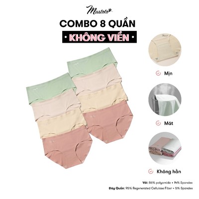 COMBO 8 Quần Lót Nữ Mustoto Không Đường May Tàng Hình Mềm Mại Gợi Cảm (MQ62)