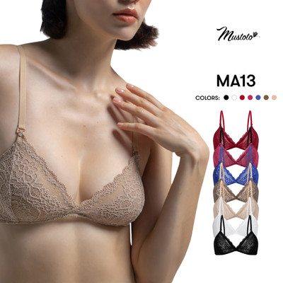 MUSTOTO Áo Lót Bra Bralette Ren Không Gọng Không Mút (MA13)