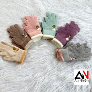 Bao tay găng tay LEN hở ngón chống trượt chống nắng giữ ấm phong cách Hàn Quốc đẹp sang trọng hàng thật ảnh thật