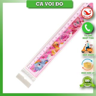 Thước kẻ nhựa kitty + Poly + Peppa 15cm siêu cute [GIAO MẪU NGẪU NHIÊN]