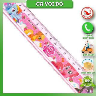 Thước kẻ nhựa kitty + Poly + Peppa 15cm siêu cute [GIAO MẪU NGẪU NHIÊN]