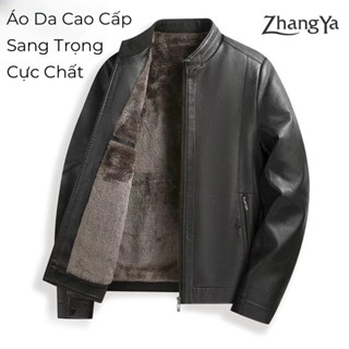   HOT 2025  Áo Da Lót Lông Nam Cao Cấp Da Xịn Chuẩn Hàng Nhập Khẩu Áo Khoác Nam Lót Lông Siêu Ấm Sang Trọng Lịch Lãm 