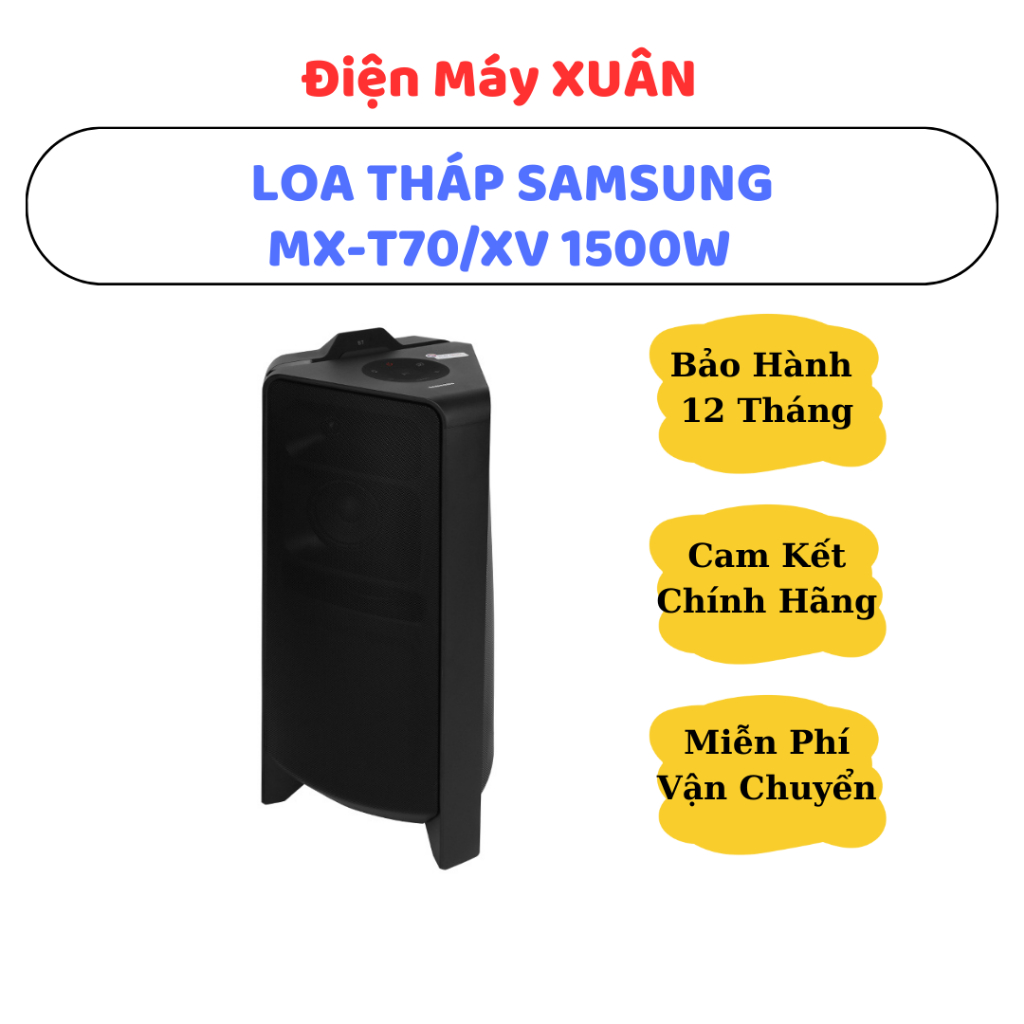 LOA THÁP SAMSUNG MX-T70/XV 1500W - HÀNG CHÍNH HÃNG, BẢO HÀNH 12 THÁNG