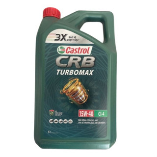 🎁 Nhớt Castrol CRB Turbo 5 lít - Nhớt động cơ ô tô tải/xe bán tải/xe máy dầu diesel/tàu ghe - Nhớt cao cấp có turbo