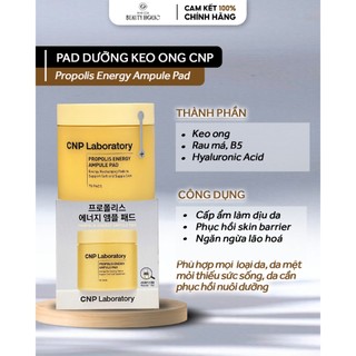  Toner pad keo ong CNP PROPOLIS AMPULE PAD 70 miếng 