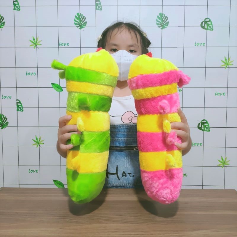 GẤU BÔNG SÂU LÔNG 35CM