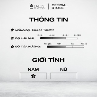 [LALUZ] Nước hoa nam Le Beau 10/20ml  hương thơm mạnh mẽ và đầy cuốn hút