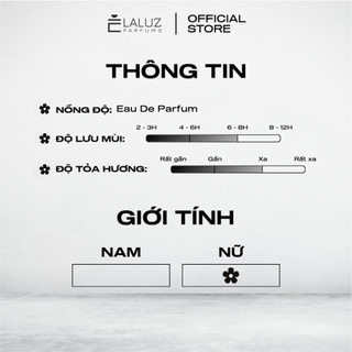 [LALUZ] Nước hoa nữ Bl.oom EDP 10/20ml hương thơm nữ tính, tươi mới hương lên đến 8h