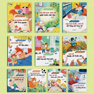  Sách - Combo 10 Cuốn Quản Lý Cảm Xúc Và Phát Triển Tính Cách Cho Bé Từ 3 Tuổi - Tiên Phong Books 