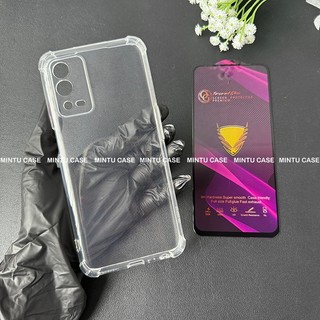 Combo Ốp Lưng Dẻo Trong Suốt Và Kính Cường Lực Cho Oppo A55 4G (Mã TSCS)