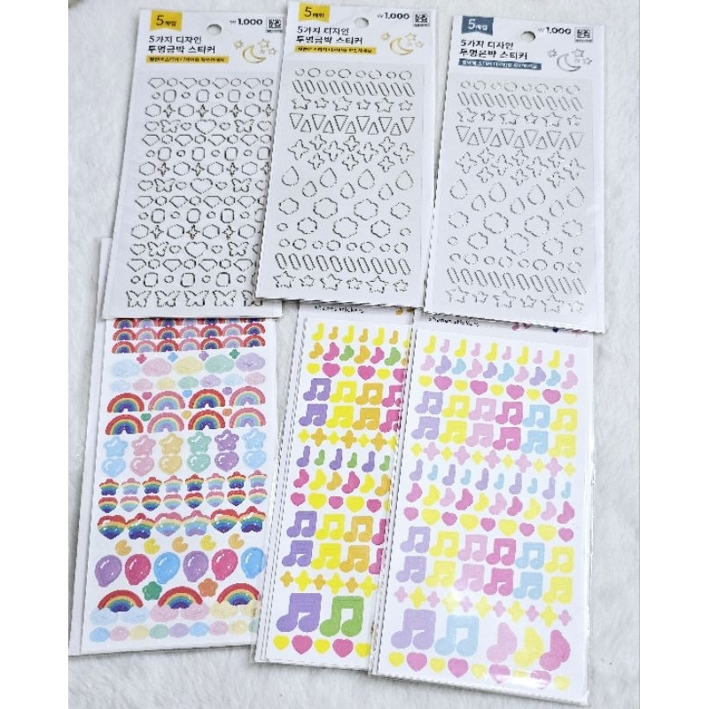 [CÓ SẴN] STICKERS TRANG TRÍ SHAPE - DAISO HÀN QUỐC