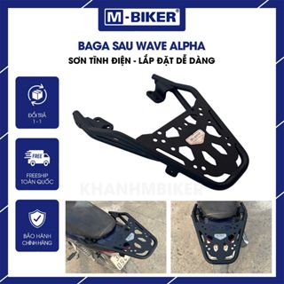  Baga Wave Alpha chất liệu thép phun sơn tĩnh điện gắn được thùng phía sau 